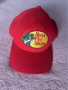 Bass Pro Shops Red Logo Baseball Cap Hat
